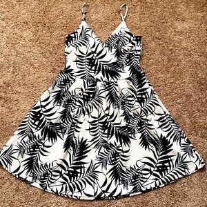 Black and White Babydoll Dress